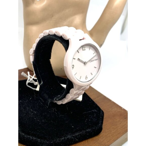 Calvin Klein Women's Watch 25200077 Quartz Pink Blush Ceramic 32mm - Picture 2 of 13